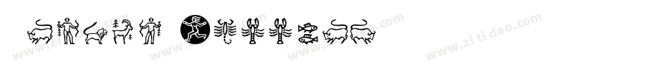 Zodiac Hellron字体转换